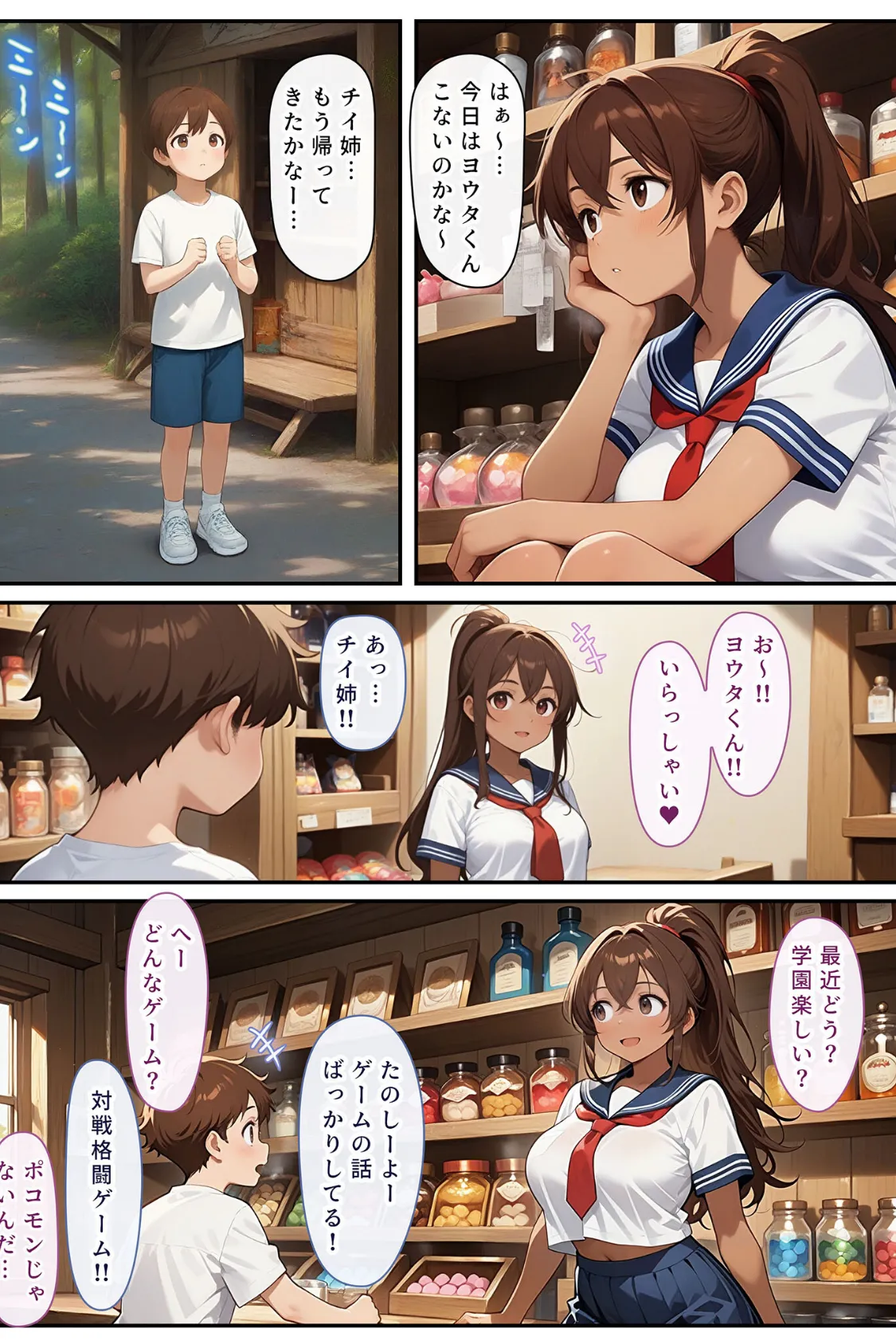 ゲーミングお姉ちゃん【褐色巨乳ギャル姉と格ゲー勝負で精通ボーイ！コマンドミスでティウンティウン！】 モザイク版 5ページ