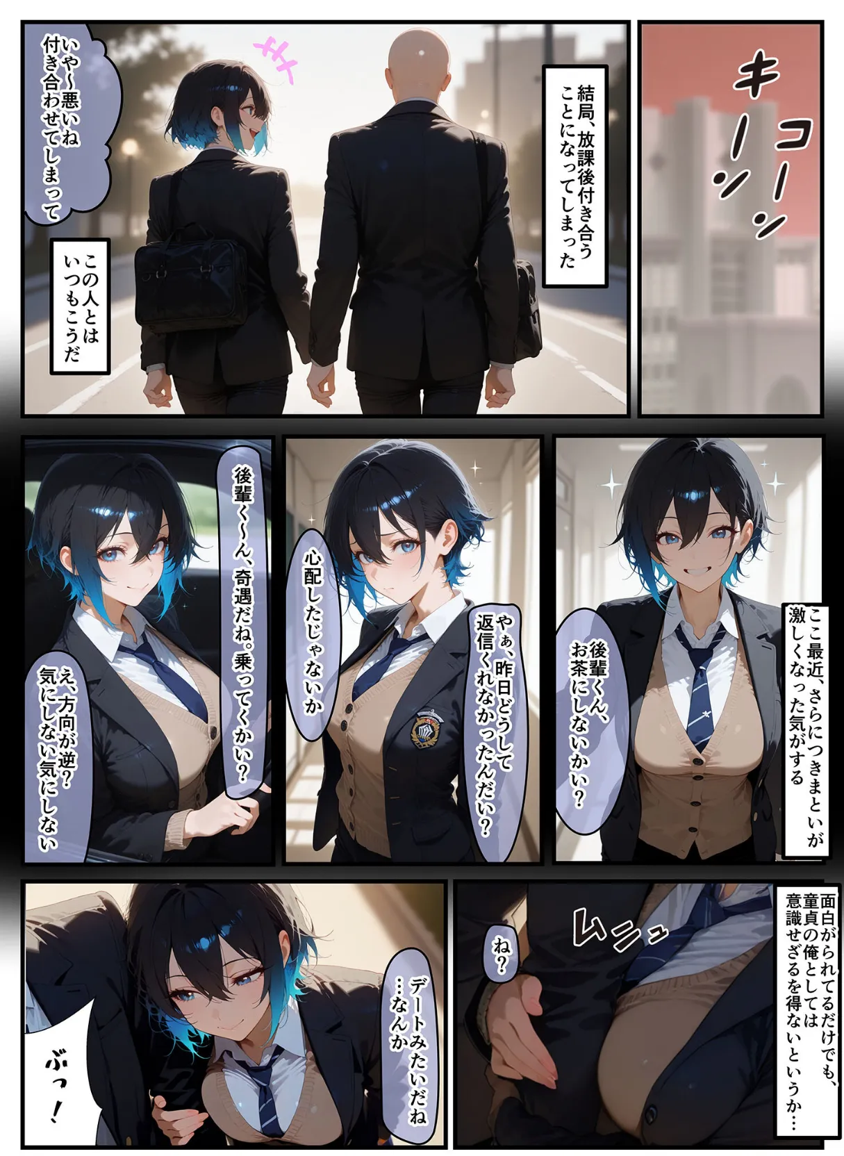 女学園の王子様♀の百合ハーレムの竿係になった モザイク版 8ページ