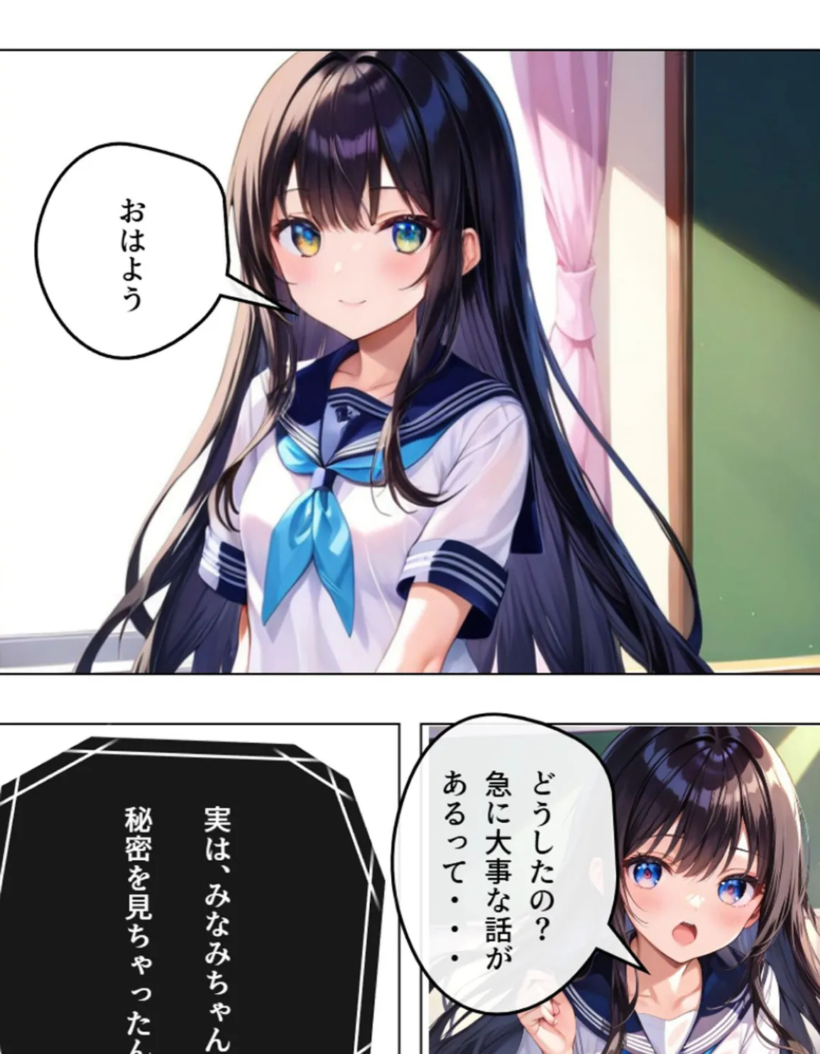 学園NO.1のみなみちゃんの弱みを握ってエッチする話 モザイク版 3ページ