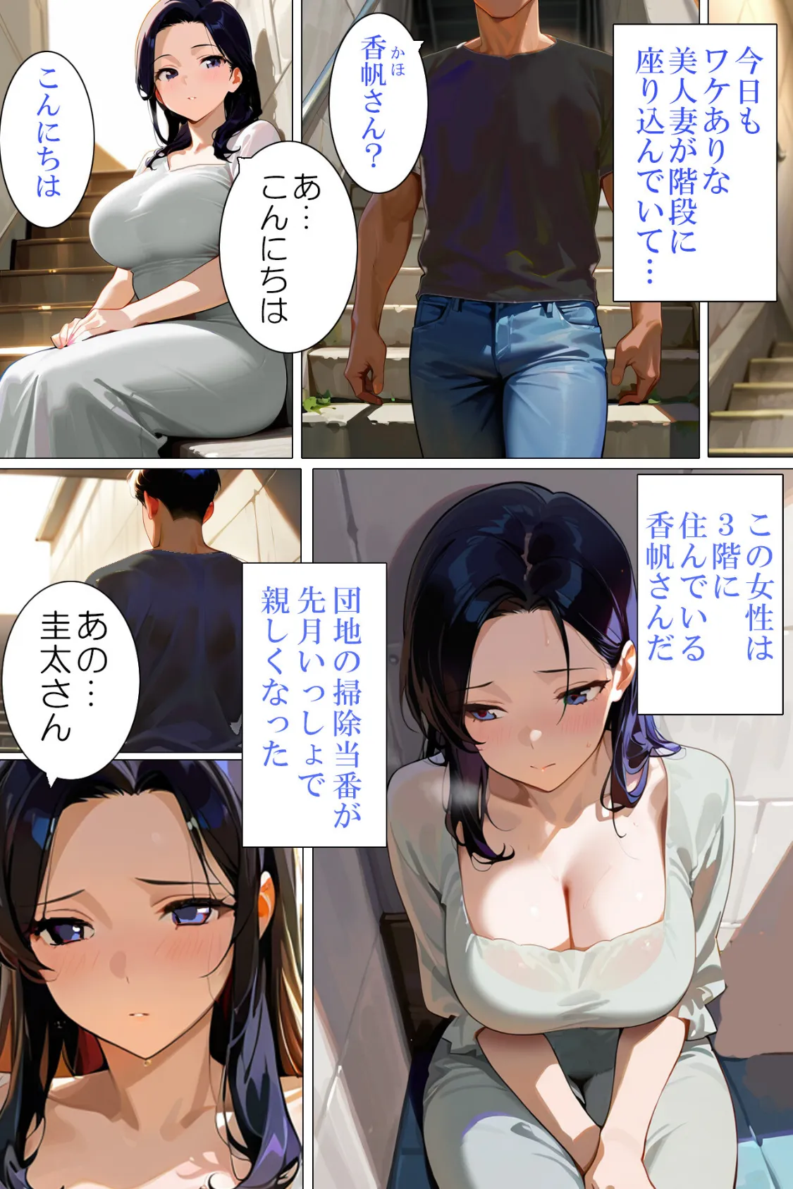 団地妻は発情中5 清純爆乳妻・香帆 4ページ