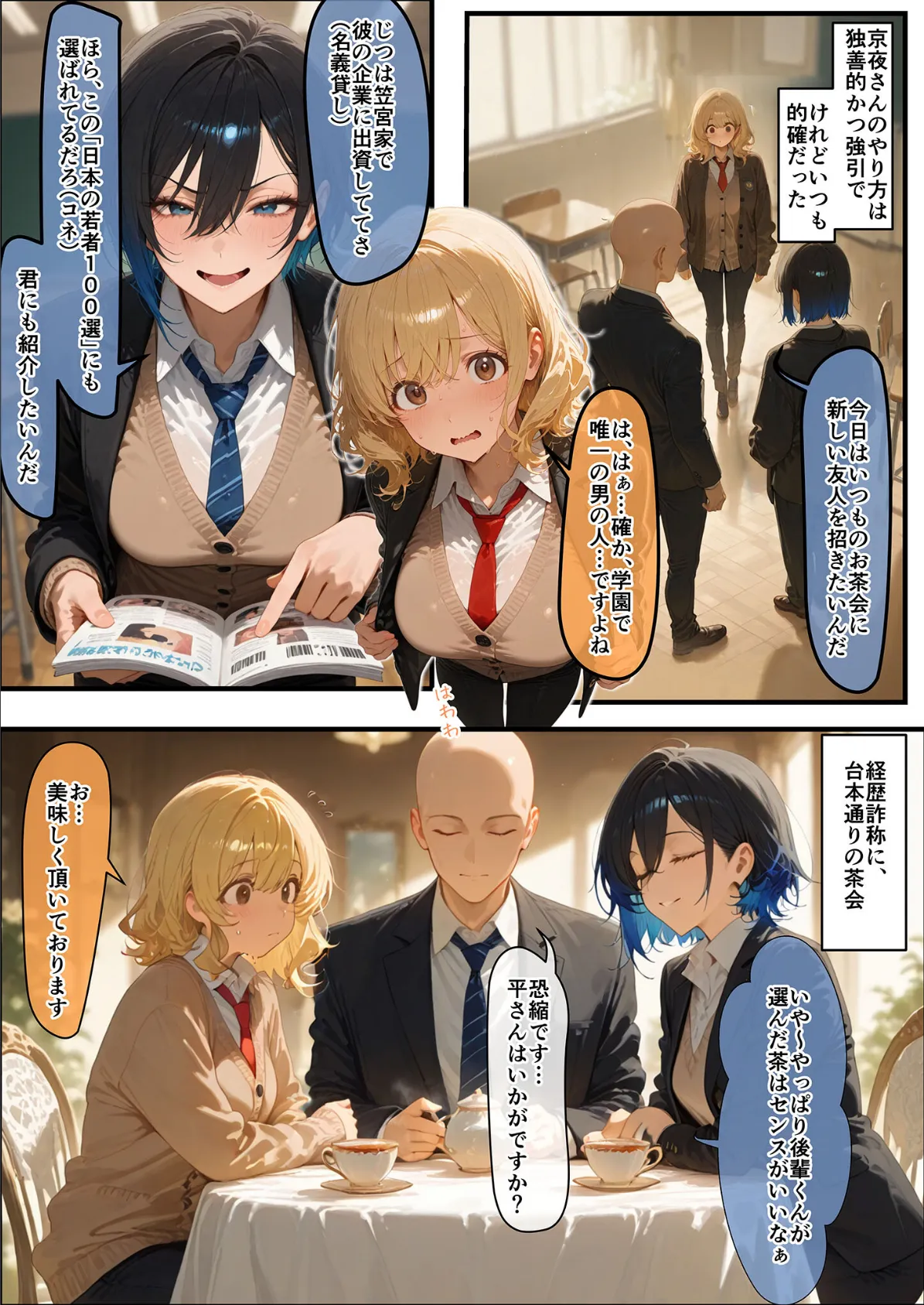 女学園の王子様♀の百合ハーレムの竿係になった2 モザイク版 7ページ